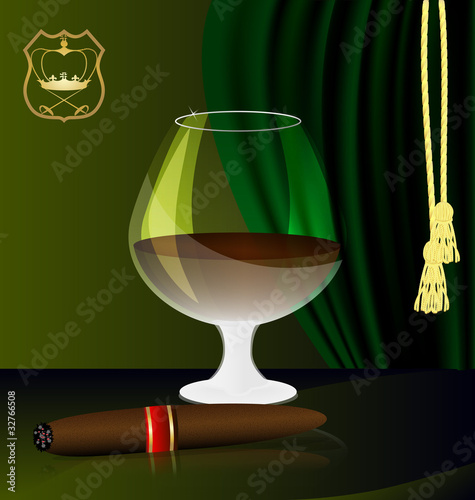 cognac and cigar