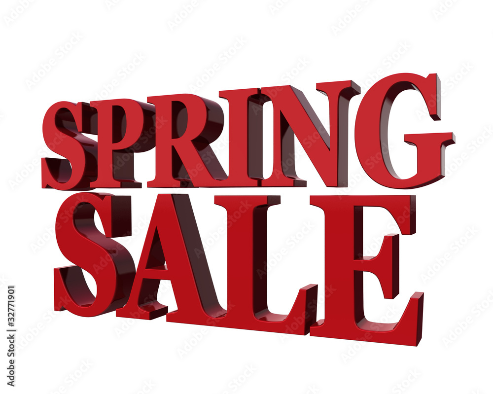 Spring sale. Spring sale.