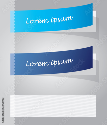 Multicolored stickers. Vector