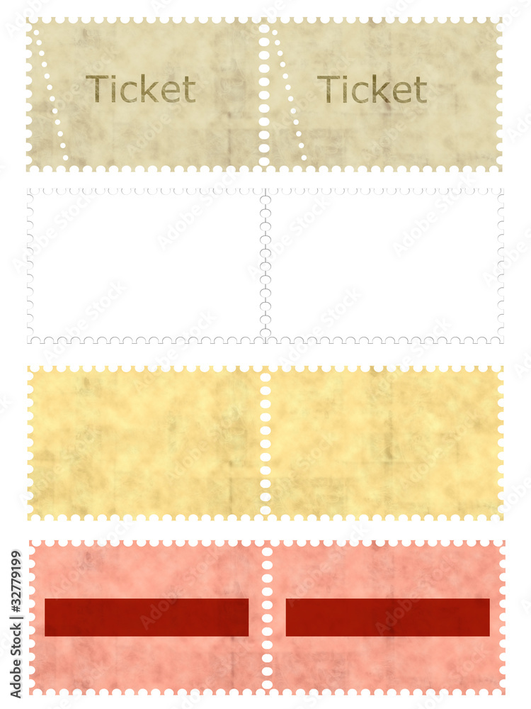 Fototapeta premium Ticket Set