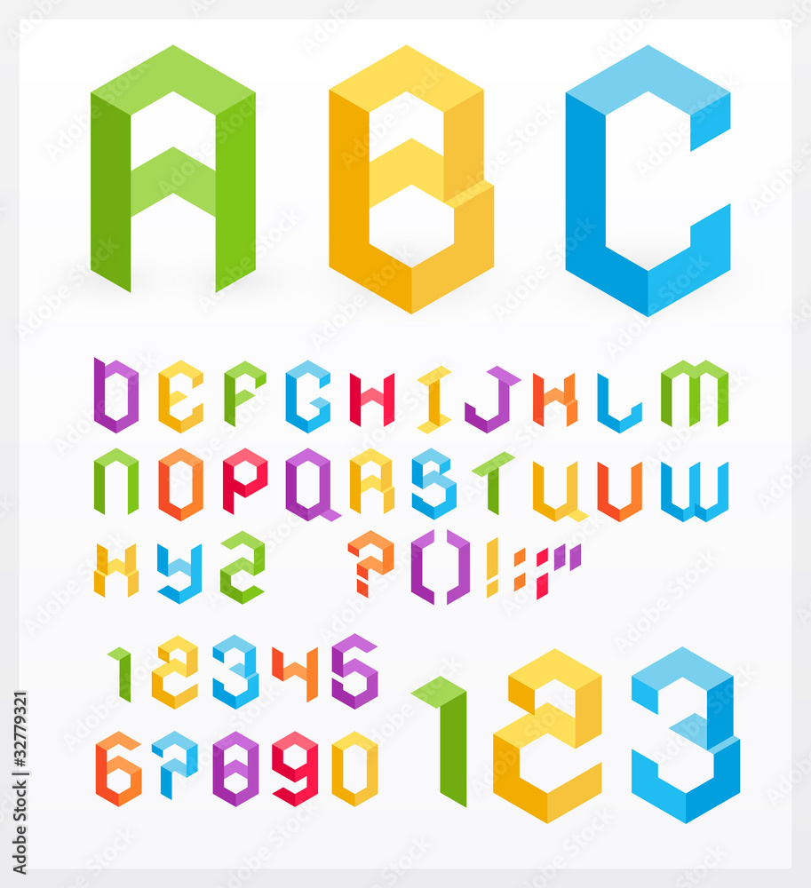 3D alphabet 3D alphabet