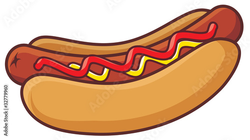 Canvas Print hot dog (design)