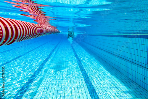 swimming lanes in under water pool