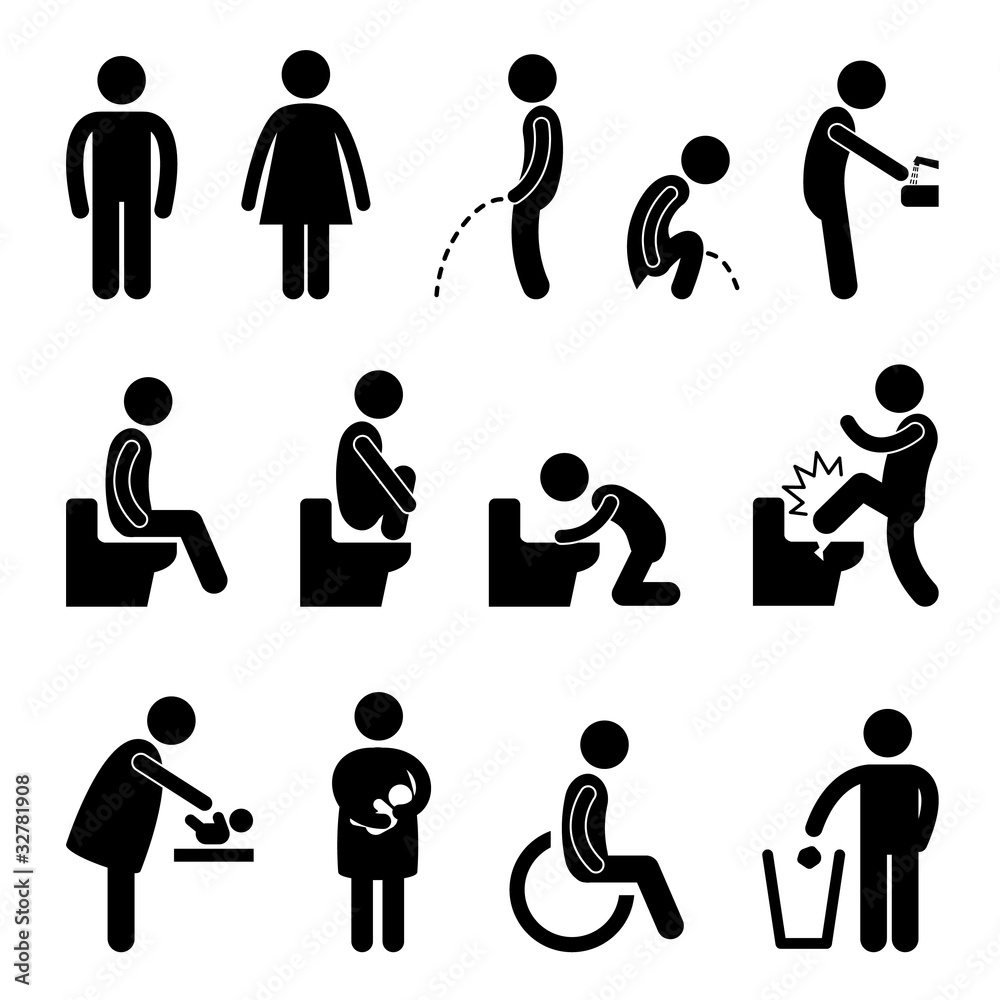 Toilet Bathroom Pregnant Handicap Public Sign Toilet Bathroom Pregnant Handicap Public Sign