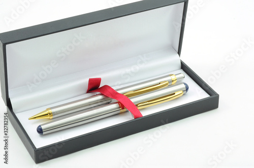 a couple pen in luxury box