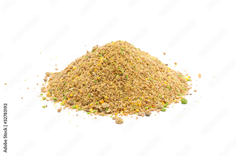 Fishing Groundbait Isolated on White Background Fishing Groundbait Isolated on White Background