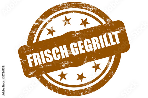 Sternen Stempel braun FRISCH GEGRILLT