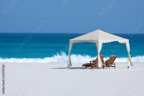 gazebo su spiaggia