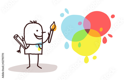 artist painter and colors