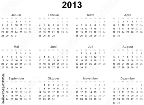 Kalender 2013 (deutsch)