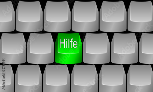Tastatur - grüne Hilfe Taste