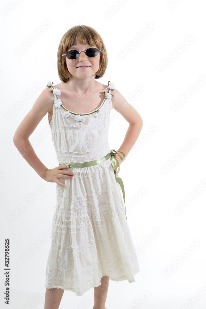 young model posing with sunglasses