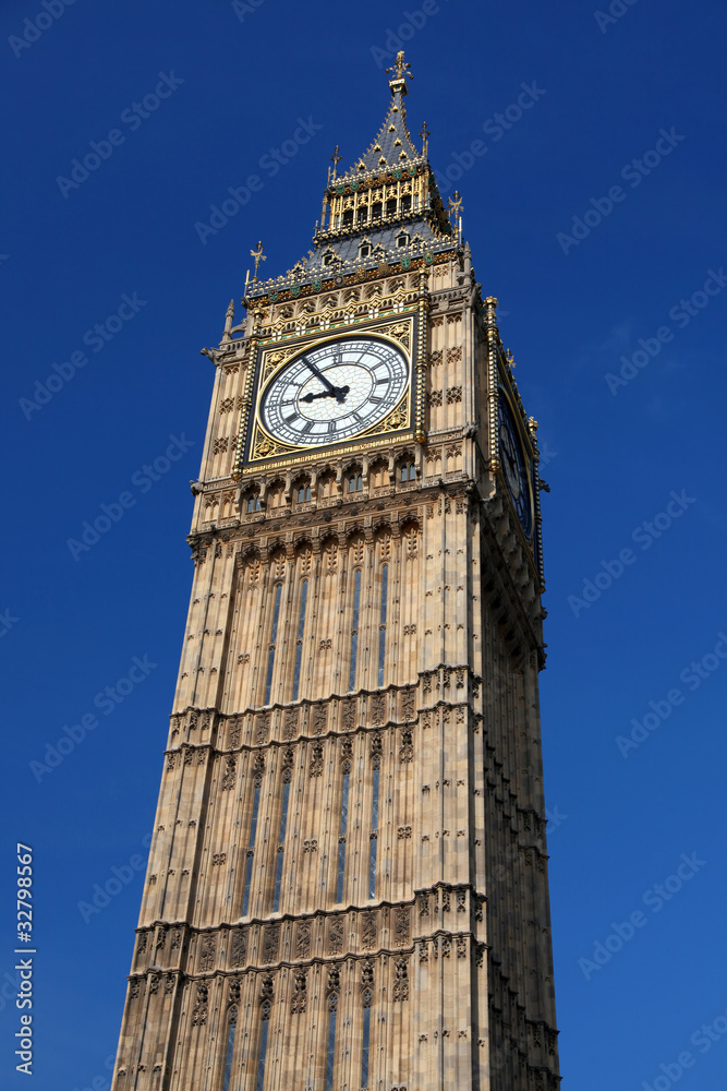 Big Ben with clock in London, UK