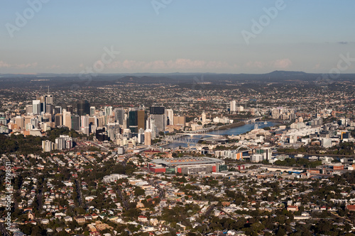 Brisbane and suburbs Aerial View