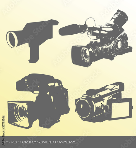 eps Vector image:video camera