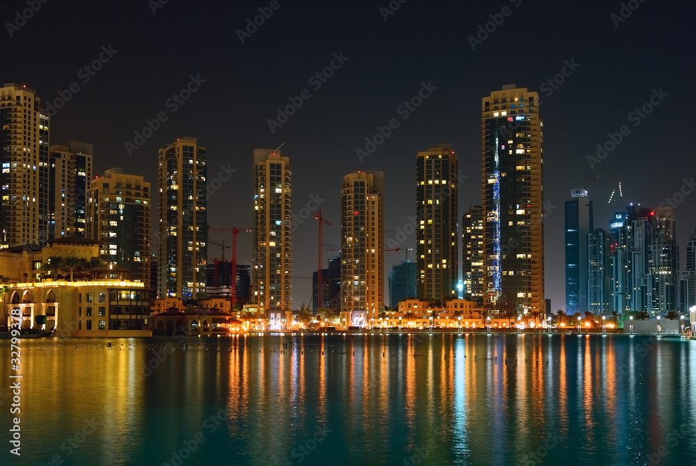 Night city view