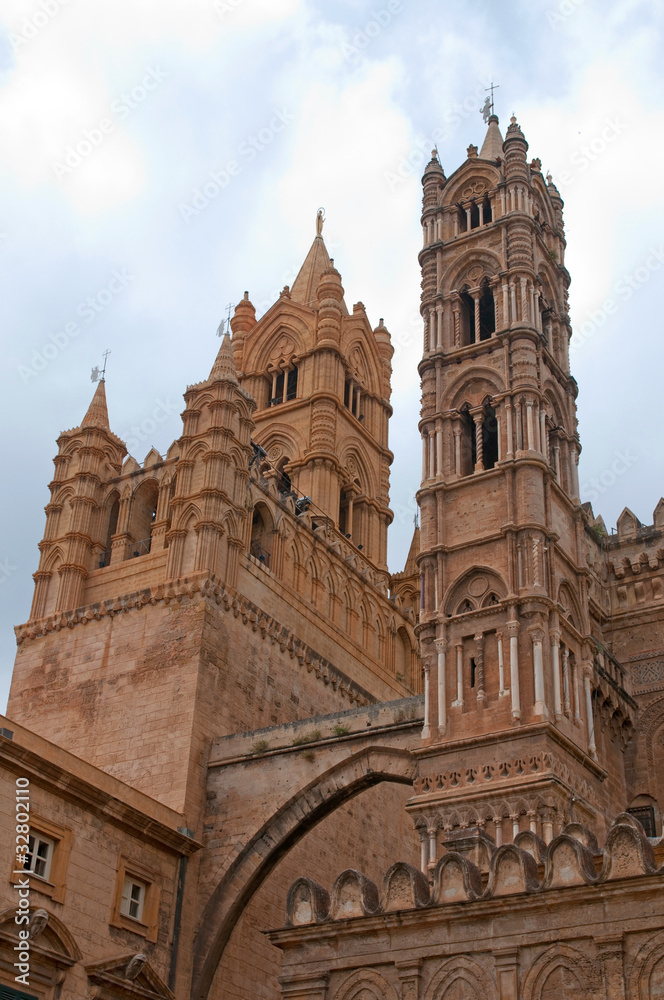 Main cathedral in Palermo, Sicily, Italy Main cathedral in Palermo, Sicily, Italy