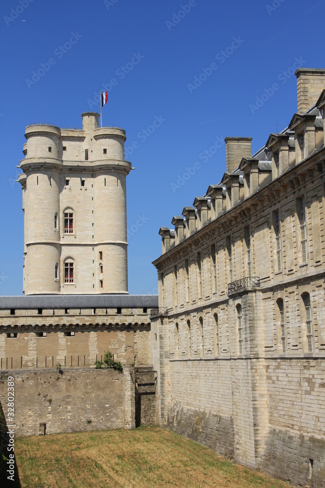 Vue sur le château de Vincennes
