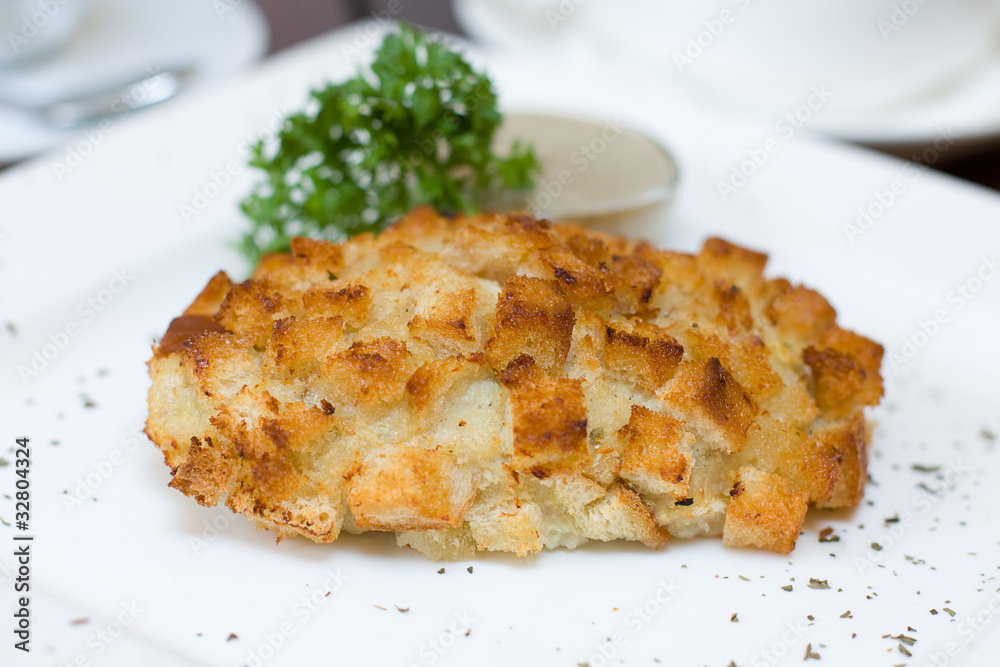 Gourmet meat in bread crumbs Gourmet meat in bread crumbs