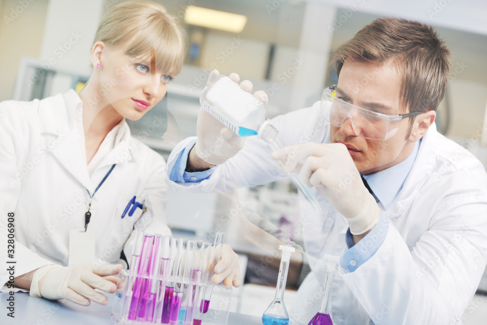 science people in bright lab science people in bright lab