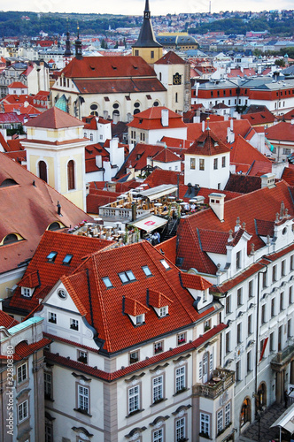 red roofs in Prague