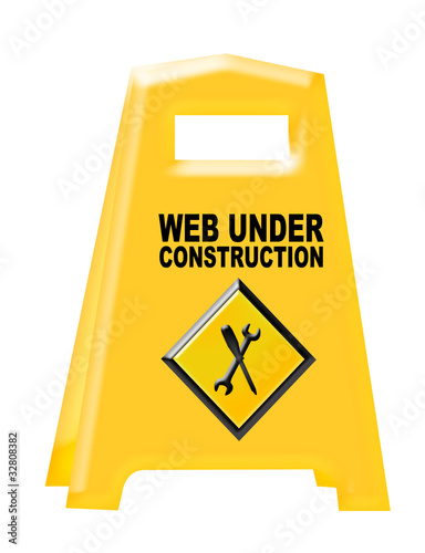 web under constrution sign