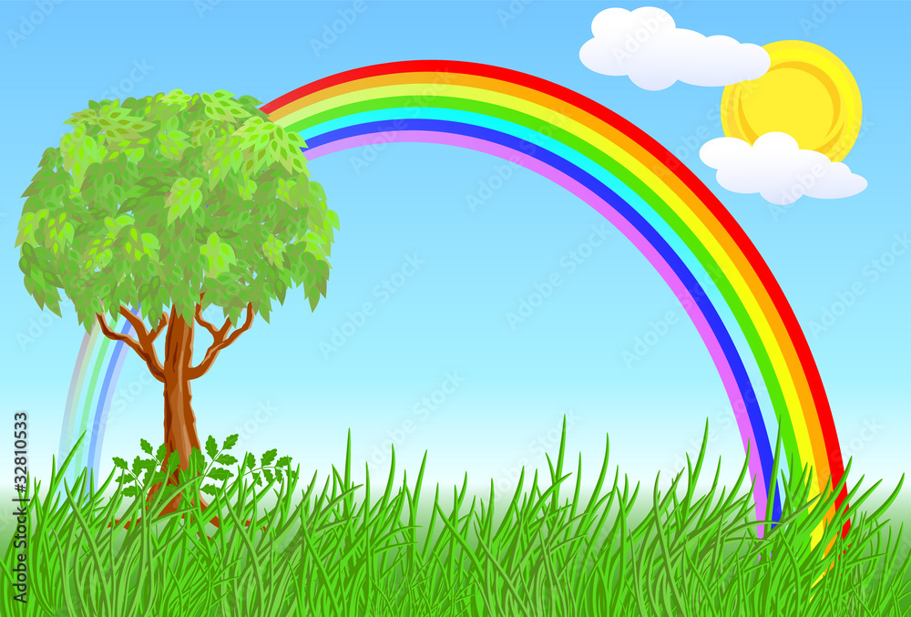 Tree and rainbow