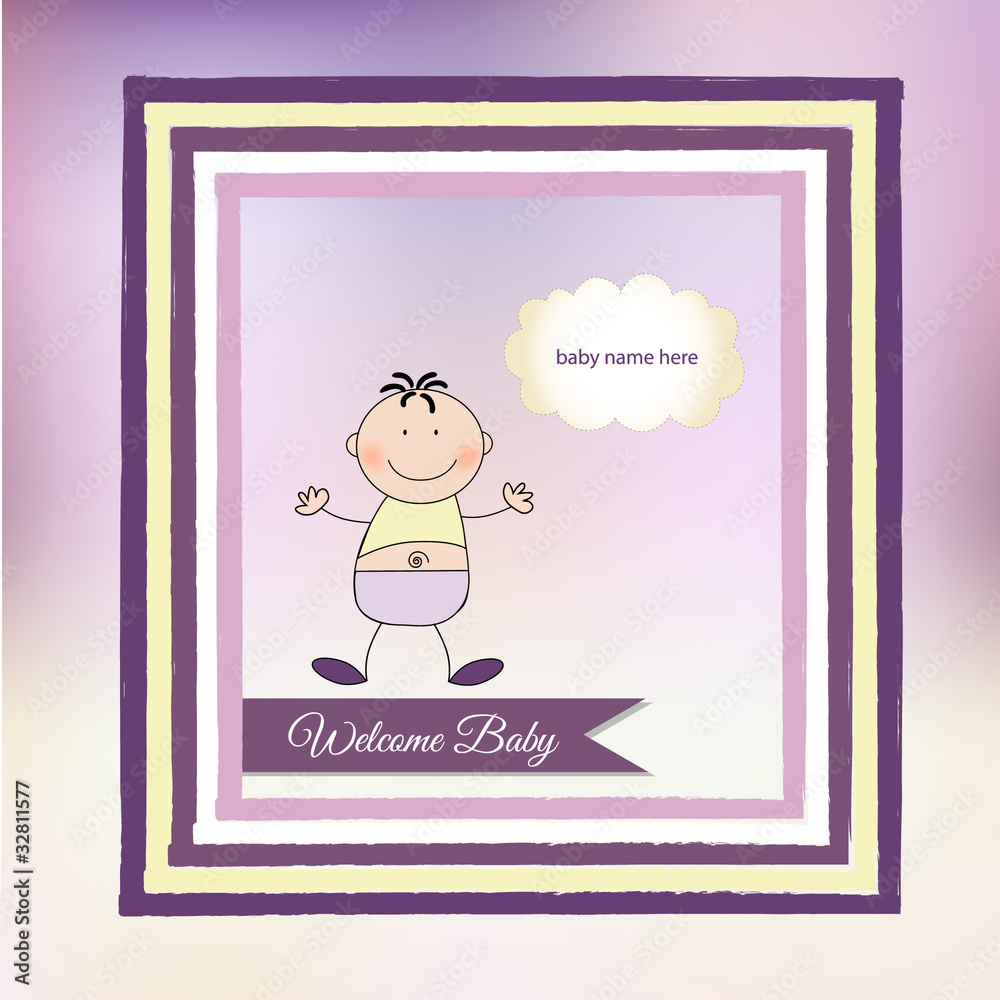 Newborn baby greeting card