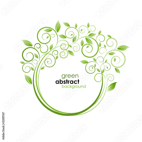 Green generation background # Vector photo