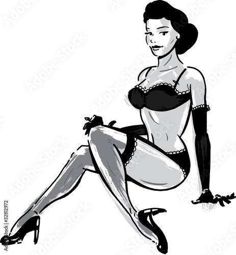 Sexy female in underwear