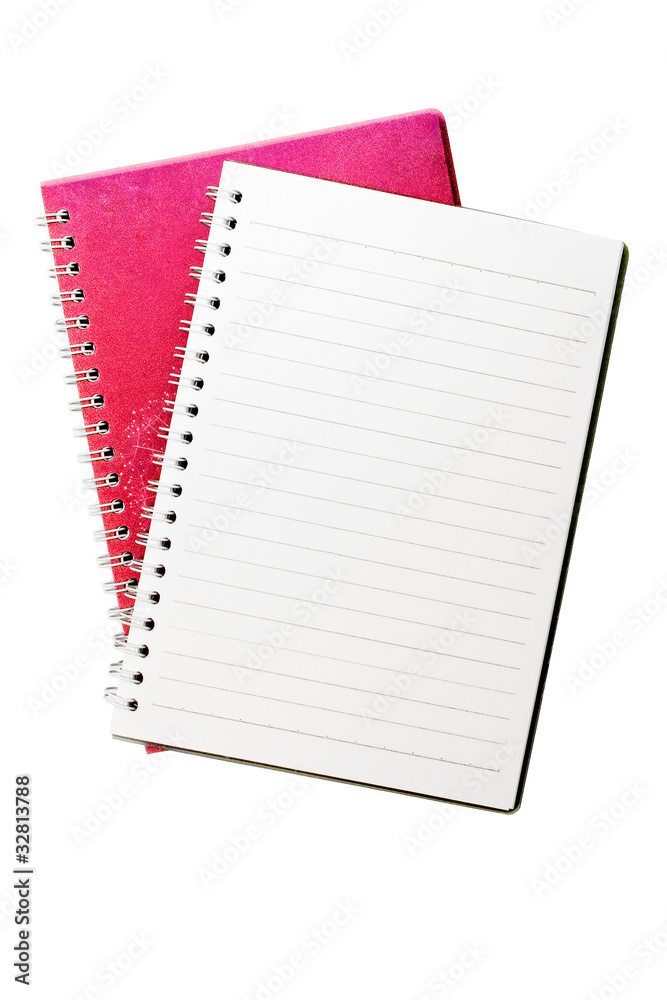 notebook isolated on white notebook isolated on white