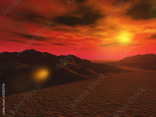amanecer en marte