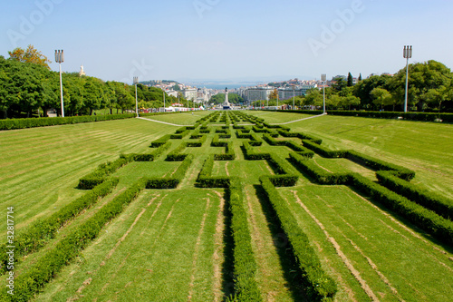 view of Eduardo VII Park, Lisbon photo