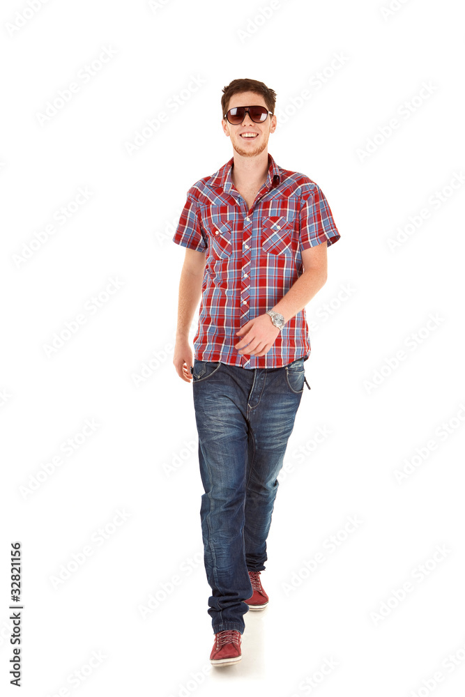 Casual Man on White Casual Man on White