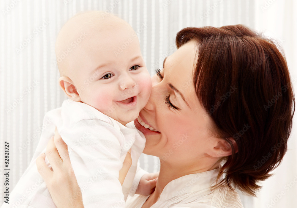 Happy mother with a baby Happy mother with a baby
