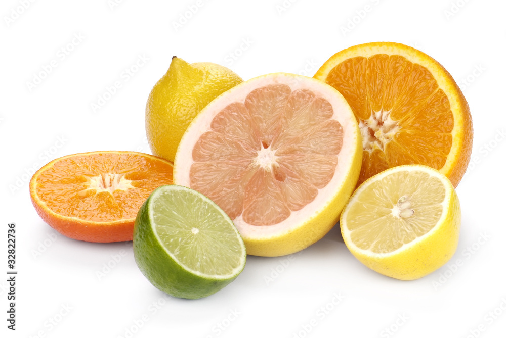 mix of colorful citrus fruit mix of colorful citrus fruit