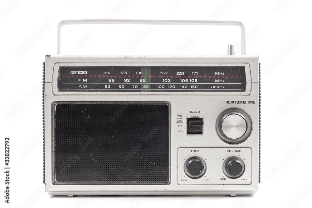 Vintage AM FM Radio Stock Photo | Adobe Stock