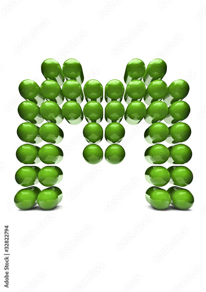 Digital alphabet M Digital alphabet M