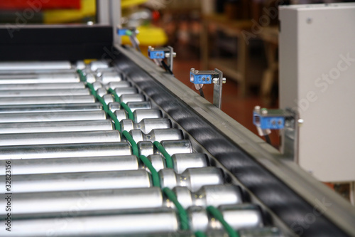 Roller conveyer with sensors photo