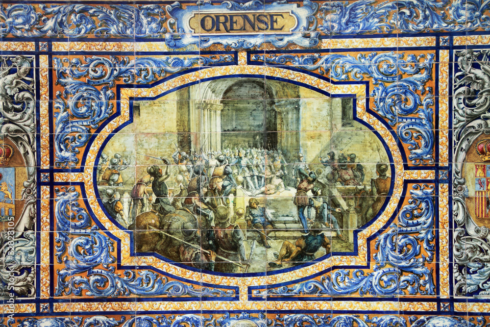 Orense, retablo cerámico