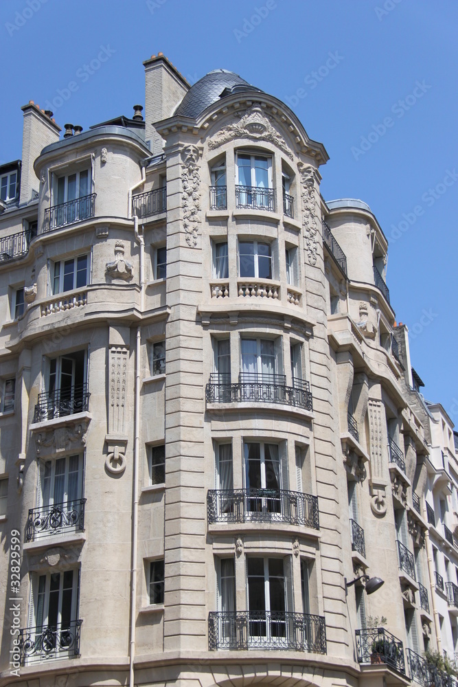 Immeuble ancien du quartier de Passy à Paris