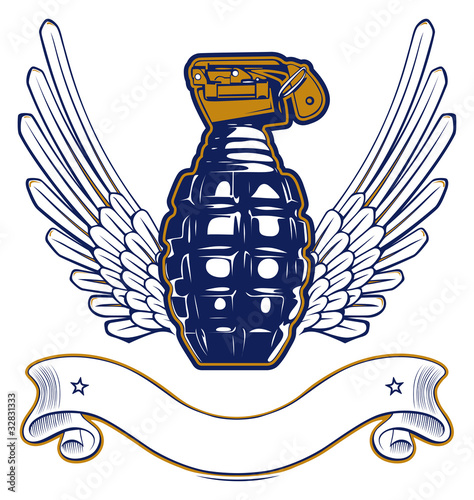 wing grenade emblem photo