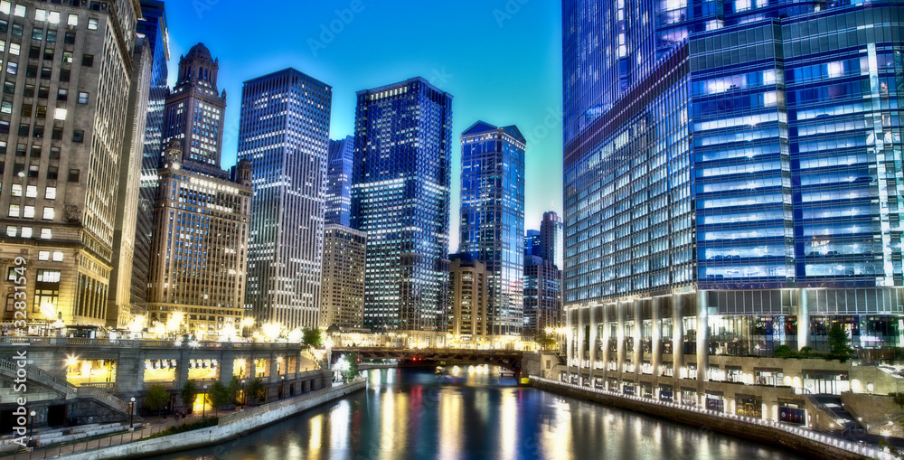 Fototapeta premium Chicago Financial District