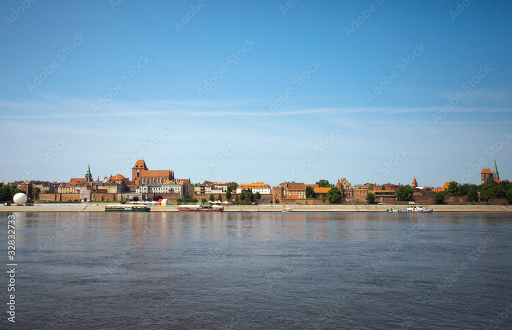 Obraz premium Panorama of Torun, Poland