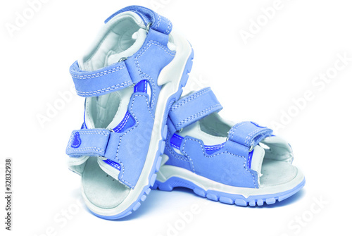 Blue child's sandals