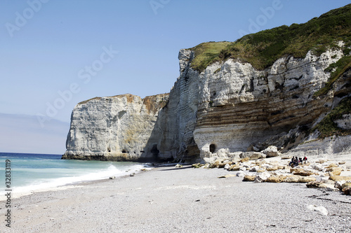 Obraz na płótnie Falaises d'Etretat - Normandie w salonie