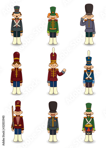 cartoon Toy soldiers icon