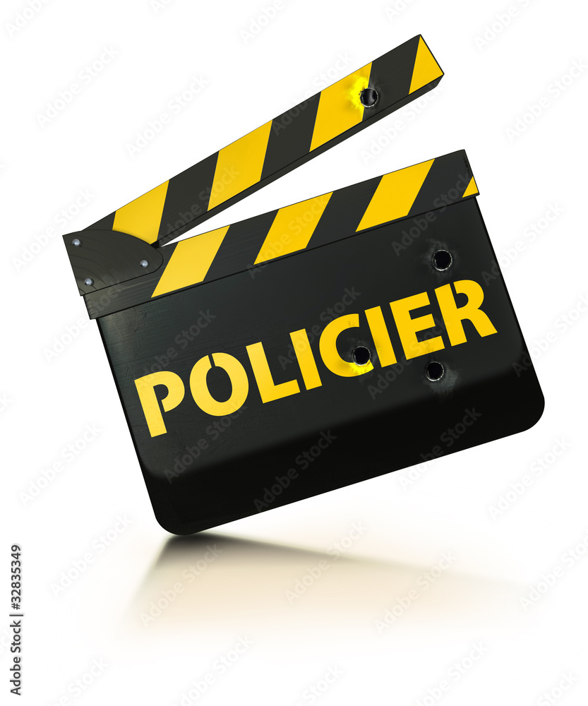 Naklejka premium CLAP-POLICE