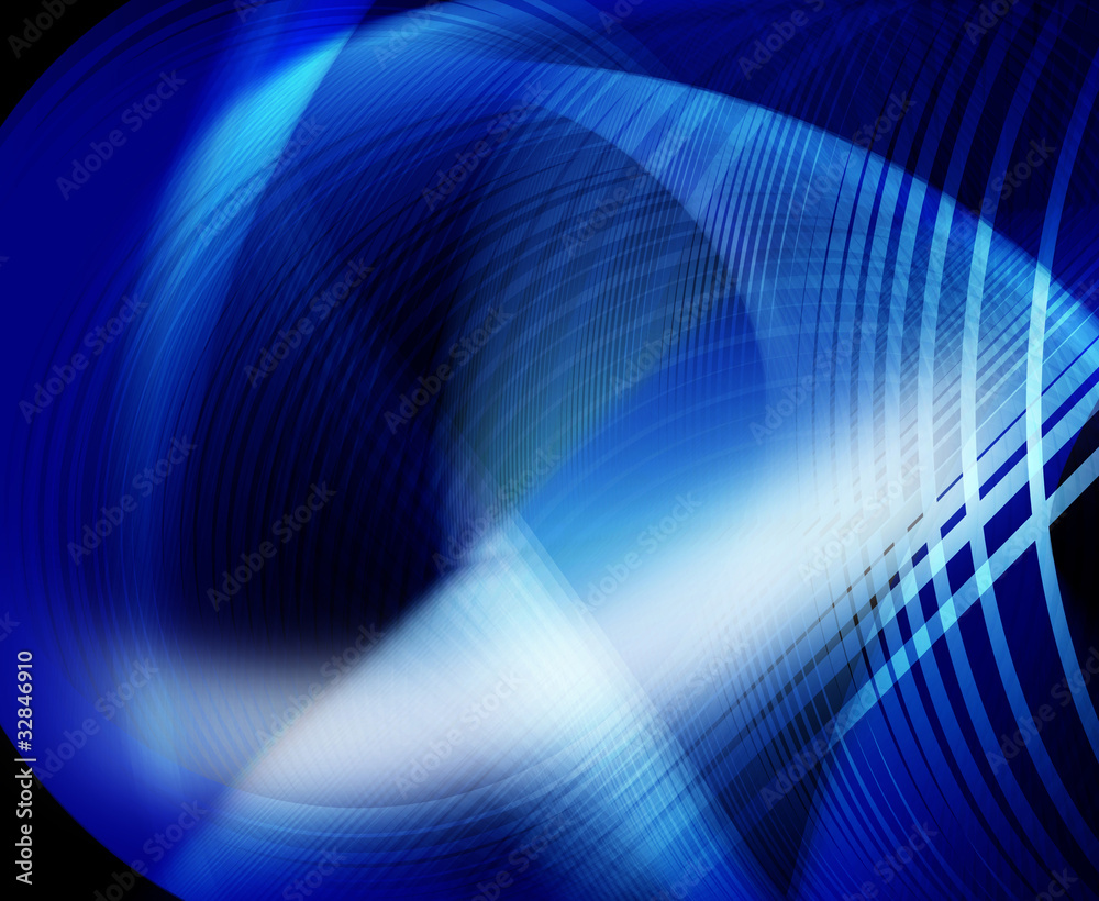 Fototapeta premium blue ultrasound abstract