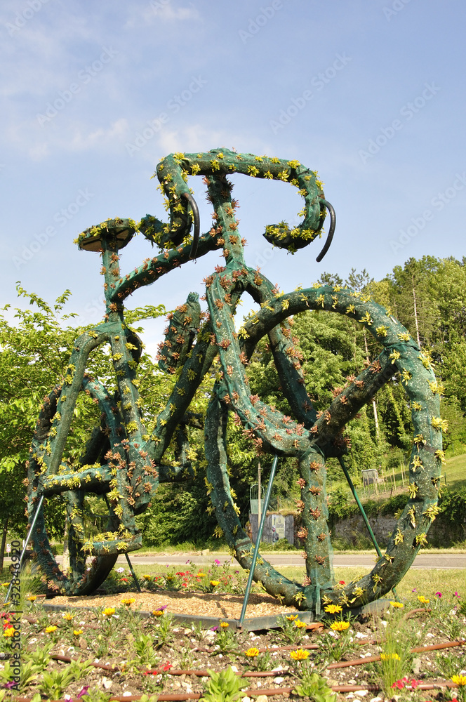 Fototapeta premium Vélo floral